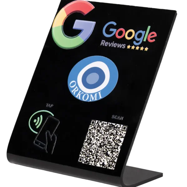 Σταντ - Πλεξιγκλάς - Me QR ή NFC για Google Reviews